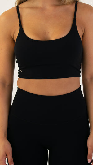 Black Smooth Sports Bra