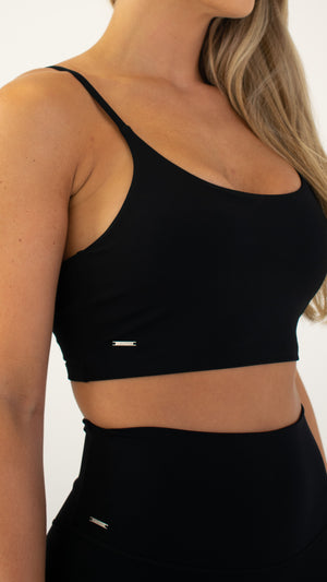 Black Smooth Sports Bra